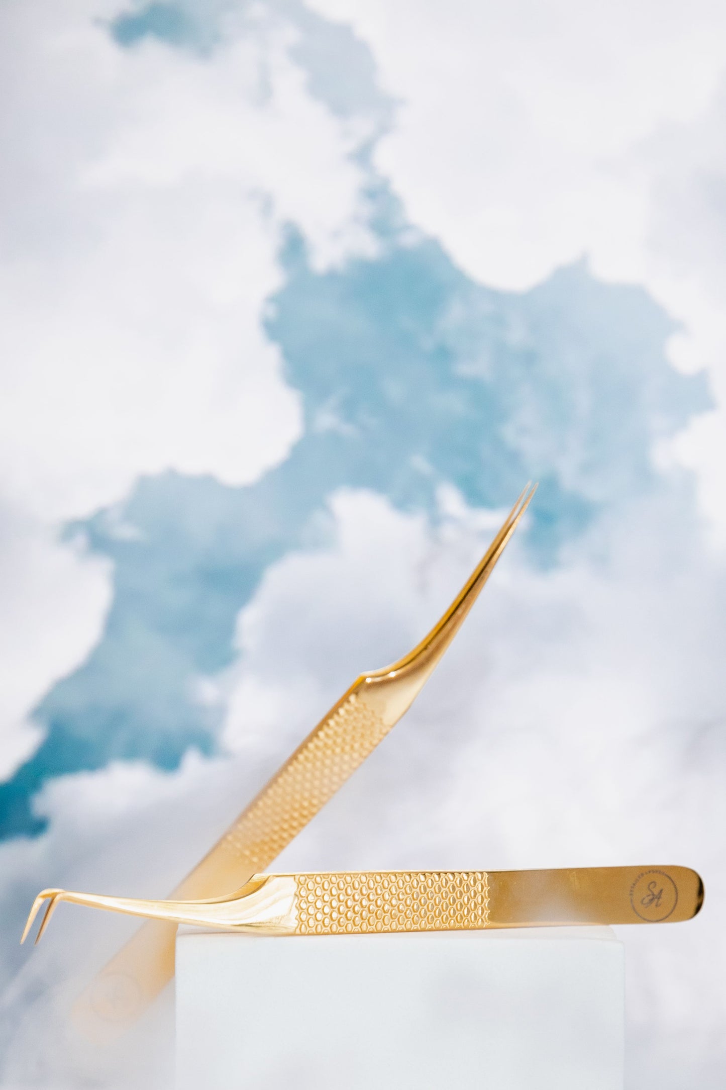 Gold Straight isolation tweezer